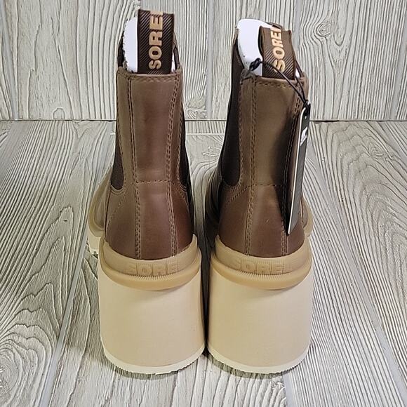 Sorel Hi-Line Heel Chelsea Boots Umber Ceramic Womens Size 9 NEW - Picture 7 of 13